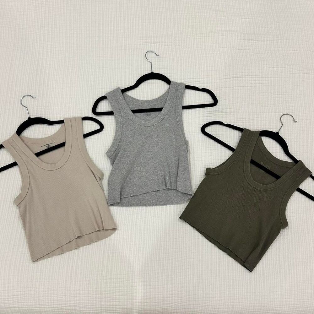 brandy melville + john galt ribbed tank top bundle